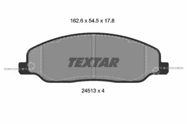 Колодки тормозные дисковые комплект 2451301 TEXTAR