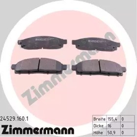 Колодки тормозные 245291601 ZIMMERMANN