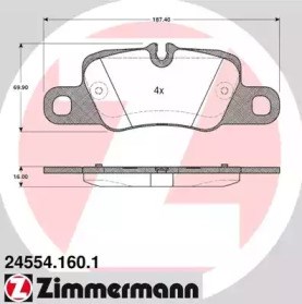 Колодки дисковые  245541601 ZIMMERMANN