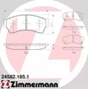 Колодки тормозные передние дисковые 245821851 ZIMMERMANN