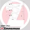 Колодки передние 245971751 ZIMMERMANN