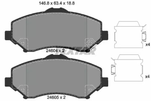 2460401 Колодки тормозные передние дисковые купить Одесса