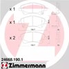 Колодки тормозные передние дисковые 246681901 ZIMMERMANN