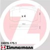 Колодки тормозные дисковые комплект 249761751 ZIMMERMANN