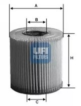 Фильтр масляный грубой очистки (полнопоточный) 2500400 UFI