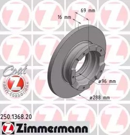 Тормозные диски 250136820 ZIMMERMANN