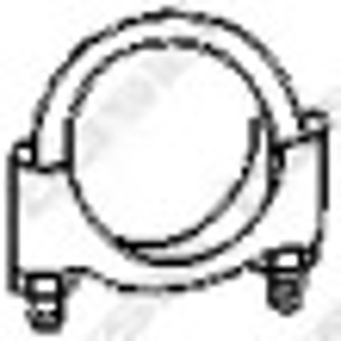 Хомут крепления глушителя передний 250248 BOSAL