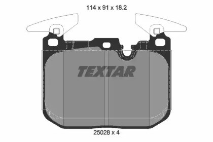 TEXTAR 2502801 Передние тормозные колодки в наличии Тернополь
