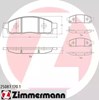 Колодки тормозные 250871701 ZIMMERMANN