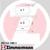 Колодки тормозные задние, дисковые 251121801 ZIMMERMANN