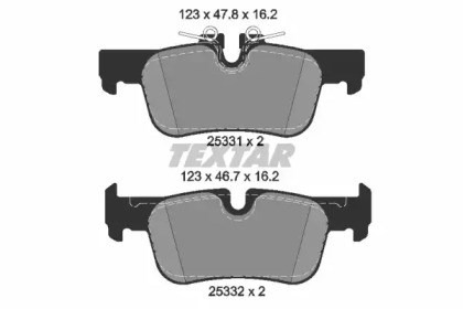 TEXTAR 2533101 Задние тормозные колодки в наличии Киев