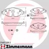 Передние тормозные колодки 256832002 ZIMMERMANN