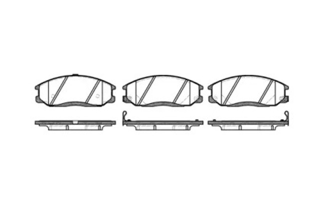 Передние тормозные колодки Hyundai Santa Fe 1
