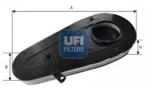 UFI 27A9700 Воздушный фильтр в наличии Винница