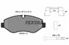 Колодки 2922901 TEXTAR