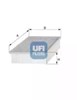 Автомобильный фильтр воздуха 3001900 UFI