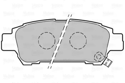 Колодки дисковые  301542 VALEO