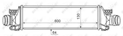 Охладитель наддувочного воздуха 30345 NRF