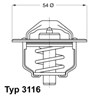 Термостат в корпусе 311682D WAHLER