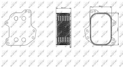 Масляный радиатор охлаждения АКПП 31267 NRF