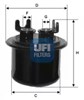 Фильтр-отстойник топлива грубой очистки 3153400 UFI