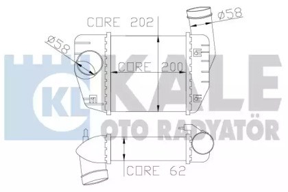 Радиатор интеркуллера 342200 KALE