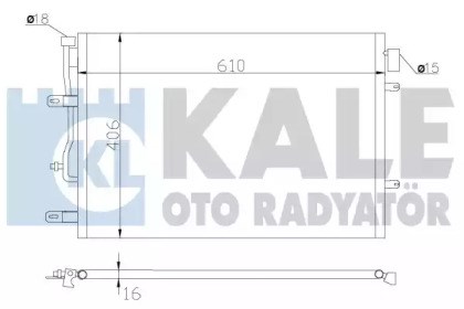 Радиатор охлаждения кондиционера 342410 KALE