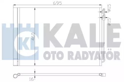 Радиатор системы охлаждения кондиционера 342415 KALE