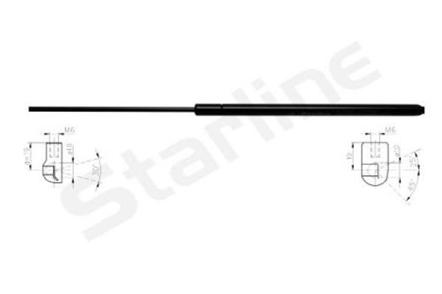 Газовый упор багажника 3452800 STARLINE