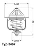 Автомобильный термостат 346785D WAHLER