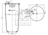 Рессора пневматической подвески 35617 FEBI