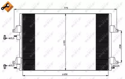 Конденсатор кондиционера 35749 NRF
