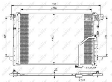 Конденсатор кондиционера 35793 NRF