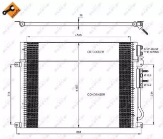 Конденсатор кондиционера 35920 NRF