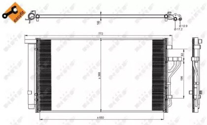 Конденсатор кондиционера 35998 NRF