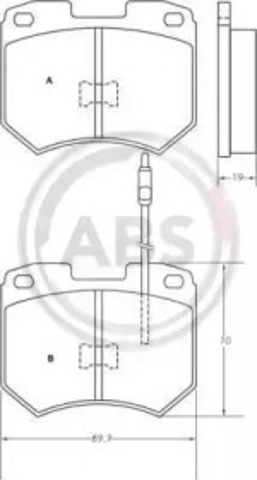 Колодки 36137 ABS