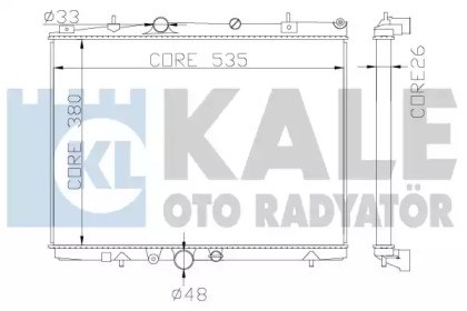 Радиатор основной 364500 KALE