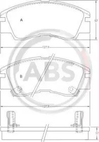 36648 ABS Колодки тормозные передние дисковые купить в Каменское