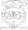 Колодки тормозные дисковые комплект 36896 ABS