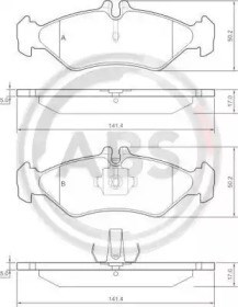 Колодки дисковые  36902 ABS