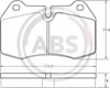 Передние тормозные колодки 36958 ABS