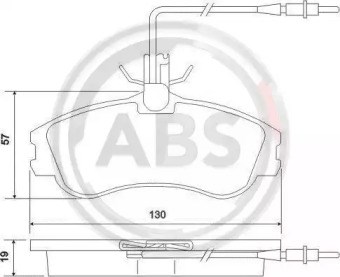 Передние тормозные колодки 37016 ABS