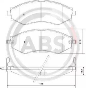 Колодки 37053 ABS