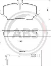 37078 ABS Колодки тормозные передние дисковые купить в Кривой Рог