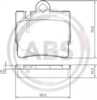 Комплект задних колодок 37150 ABS