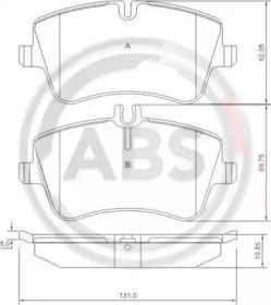 ABS 37165 Передние тормозные колодки в наличии Тернополь
