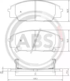 Колодки передние 37174 ABS