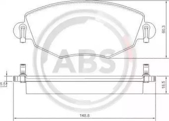 ABS 37215 Колодки тормозные передние дисковые в наличии Черкассы