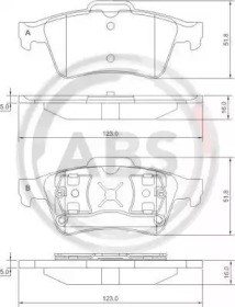 Задние колодки 37216 ABS