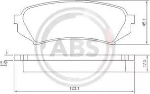 37226 ABS Колодки тормозные задние дисковые купить в Ужгород
